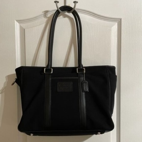 Coach Handbags - **AWESOME** Coach Leatherware Lg. Black Tote Bag - Business, Laptop, Diaper Bag